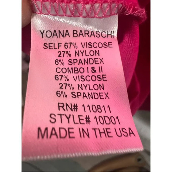 Yoana Baraschi Women's Pink And Orange Short Sleeve Bodycon Dress Size 4… - Picture 6 of 8